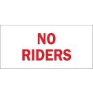 Traffic Sign: Industrial - Self-sticking Polyester 3.5x5 - Red on White