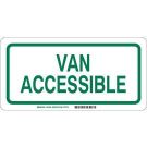 Van Accessible Sign - Premium Fiberglass - Green on White - 6 x 12