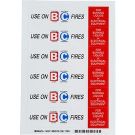 Fire Extinguisher Labels