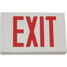 Exit Sign - Red on White - 7.5 x 12.25