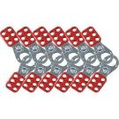 Steel 1 Inch Lockout/Tagout Hasps with Tab, 12-Pack
