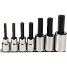 1/2" Drive 7 Piece SAE Hex Bit Socket Set