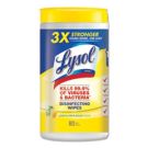 Lysol Disinfecting Wipes - 7 Inch X 8 Inch - White - Lemon Blossom Scent Carton Of (6) Canisters Of 80 Wipes Per Canister