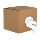 Rags 25 Lb Box Recycled White T-shirt Wipers
