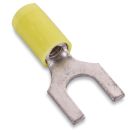 12 to 10AWG 1/4 Inch Yellow Nylon Fork Terminal
