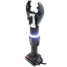 Cordless 6 Ton Inline Compression Tool with Changeble Heads Kit - Includes Tool with ND Jaw, 2x Milwaukee Redlithium 2.0Ah Batteries, Charger & Bag