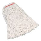 32oz 1" Orange/white 4-ply Cotton General Purpose Premium Cut End Mop Head