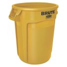 21.9" X 27.8" 32gal Brute Yellow Polyethylene Round Container
