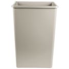 Waste Container Untouchable 35 Gallon Beige Square