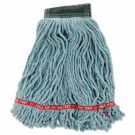 Web Foot Wet Mop Head - 5 Inch Headband - Green Shrinkless Medium Size Cotton/synthetic Blend - 6 Per Carton