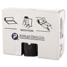 60" X 38" 60 gal High Density Black Hdpe Institutional Trash Can Liner. 150/case