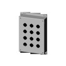304 Stainless Steel 30.5 mm 12 Hole, NEMA 4,4X,12,13&IP66 Pushbutton Enclosure