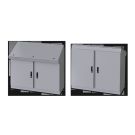 Console W/Center Channel, Dual Access Two Door 46x49x19,Sub-Panel Ordered Separately