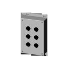 304 Stainless Steel 30.5 mm 6 Hole, NEMA 4,4X,12,13&IP66 Pushbutton Enclosure