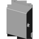 316 Stainless Steel Continuous Steel Junction Box Enclosure, NEMA 3R,4,4X,12,13&IP66, Sub-Panel Ordered Separately,8x6x4