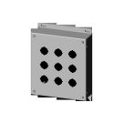 304 Stainless Steel 30.5 mm 9 Hole, NEMA 4,4X,12,13&IP66 Pushbutton Enclosure