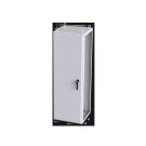 Industrial Modular System Single-Door Enclosures, NEMA 3R,12,13 & IP55, Carbon Steel, Gray, 70.87x23.62x22