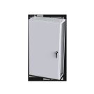 Industrial Modular System Single-Door Enclosures, NEMA 3R,12,13 & IP55, Carbon Steel, Gray, 70.87x39.37x18