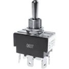 125/250VAC 15 Amp, DPDT On-Off-On, Bat Handle Toggle Switch