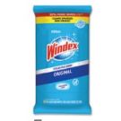 Windex Glass and Surface Wet Wipe, 7" X 8 " Cloth, 38 Wipes per Package