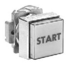 30MM 240/600VAC 125/250/600VDC Blue Metal Momentary Square Standard Non-Illuminated Pushbutton