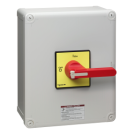 Vario Non-Metallic Motor Disconnect Switch 100 Amp 600 VAC (Max), UL 508, Nema 4X, with Long Handle