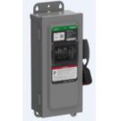 Safety Switch, Heavy Duty, Fusible, 30A, 3 Wire, 3 Poles, 20HP, 600VAC/DC, Type 12, 14.57" H x 6.48" W x 5.25" D