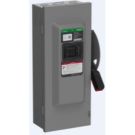 Safety Switch, Heavy Duty, Fusible, 100A, 4 Wire, 3 Poles, 1 Neutral, 30HP, 240VAC/250VDC, Type 1, 21.84" H x 8.91" W x 7.04" D
