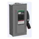 Safety Switch, Heavy Duty, Fusible, 60A, 4 Wire, 3 Poles, 1 Neutral, 50HP, 600VAC/DC, Type 3R, Bolt On Hub Provision, 18.40" H x 9.08" W x 6.98" D