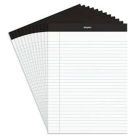 8.5" x 11", Wide Ruled, White, 50 Sheets/Pad, Dozen