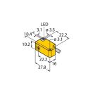Rectangular Inductive Proximity Sensor - Embeddable - Sn 2 mm - AC/DC Bi2-Q10S-AZ31X