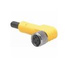 M8 Single Ended Cordset, Female, 3-Pin, Right Angle, 2M L, 24 AWG