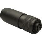 7/8 Inch Field Wireable 5 Pin Female Straight Connector, PG 16 (B 4151-0/16)