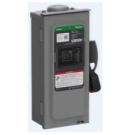 Safety Switch, Heavy Duty, Fusible, 60A, 3 Wire, 2 Poles, 1 Neutral, 15HP, 240VAC/250VDC, Type 3R, Bolt On Hub Provision, 14.84" H x 6.63" W x 5.05" D