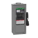 Safety Switch, Heavy Duty, Fusible, 30A, 4 Wire, 3 Poles, 1 Neutral, 20HP, 600VAC/DC, Type 3R, Bolt On Hub Provision, 14.84" H x 6.63" W x 5.05" D