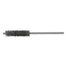 Double Stem Double Spiral Power Tube Brush, 1/2 in Dia x 2 in L, 5 in OAL, 0.006 in Stainless Steel Wire