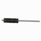 Double Stem Double Spiral Power Tube Brush, 5/8 in Dia x 2 in L, 5 in OAL, 0.008 in Stainless Steel Wire