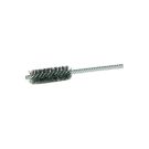 Double Stem Double Spiral Power Tube Brush, 1-1/2 in Dia, 2-1/2 in OAL, 0.014 in Stainless Steel Wire