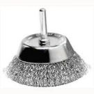 Vortec 2-3/4" Crimped Wire Cup Brush, Coarse Wire, 1/4" Stem