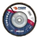 Flat High Density Premium Coated Flap Disc, 7 in Dia, 5/8-11, 60 Grit, Medium Grade