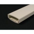 5' x 2-1/4" x 11/16" Ivory Non-Metallic 2-Piece Single Channel Raceway