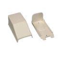 4-1/2" x 2-7/16" Ivory Non-Metallic Raceway Entrance End Fitting