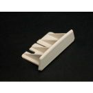 2-1/4" x 1" x 27/32" Ivory Non-Metallic Raceway Blank End Fitting