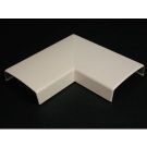 4-3/16" L Ivory Non-Metallic Raceway Flat Elbow