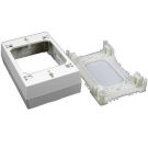 4-3/4 x 3" x 1-3/8" Ivory Non-Metallic 1 -Gang Raceway Device Box