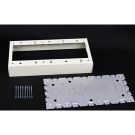 4-5/8" x 10-5/32" x 1-3/4" Ivory Steel 5 -Gang Raceway Switch and Receptacle Box