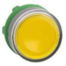 Head For Illuminated Push Button, Harmony XB5, Harmony Xalf, Grey Bezel, Yellow Flush, 22MM, Universal Led,