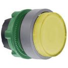 Head For Illuminated Push Button, Harmony XB5, Grey Bezel, White Flush, 22MM, Universal Led, Spring Return, Plain Lens