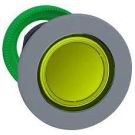 Head For Illuminated Push Button, Harmony XB5, Grey Bezel, Yellow Flush Mounted, 30MM, Universal Led, Push-push, Unmarked