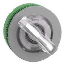 Head For Illuminated Selector Switch, Harmony XB5, Grey Bezel, White Handle, Flush Mounted, 30MM, Universal Led, 2 Positions